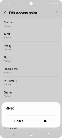 Key in http://pxt.vodafone.net.au/pxtsend and press OK.