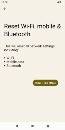 Press RESET SETTINGS.