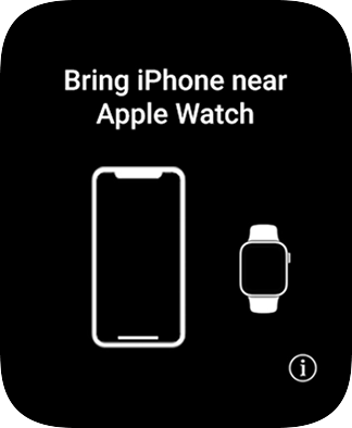 Place your Apple Watch next to your phone.