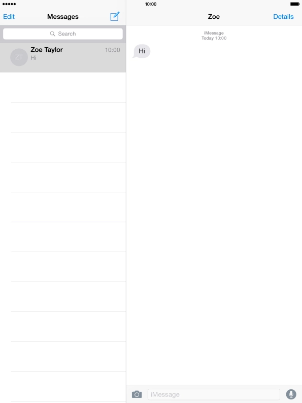 Press the Home key to return to the home screen.