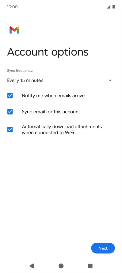 Press the drop down list below 