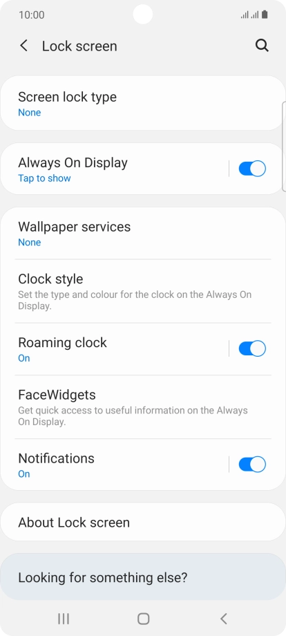 Press the Home key to return to the home screen.