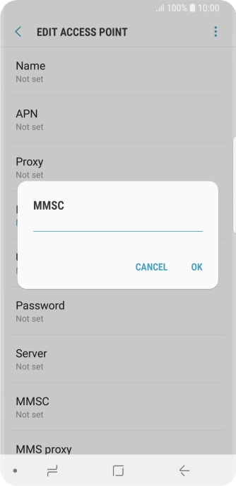 Key in http://pxt.vodafone.net.au/pxtsend and press OK.
