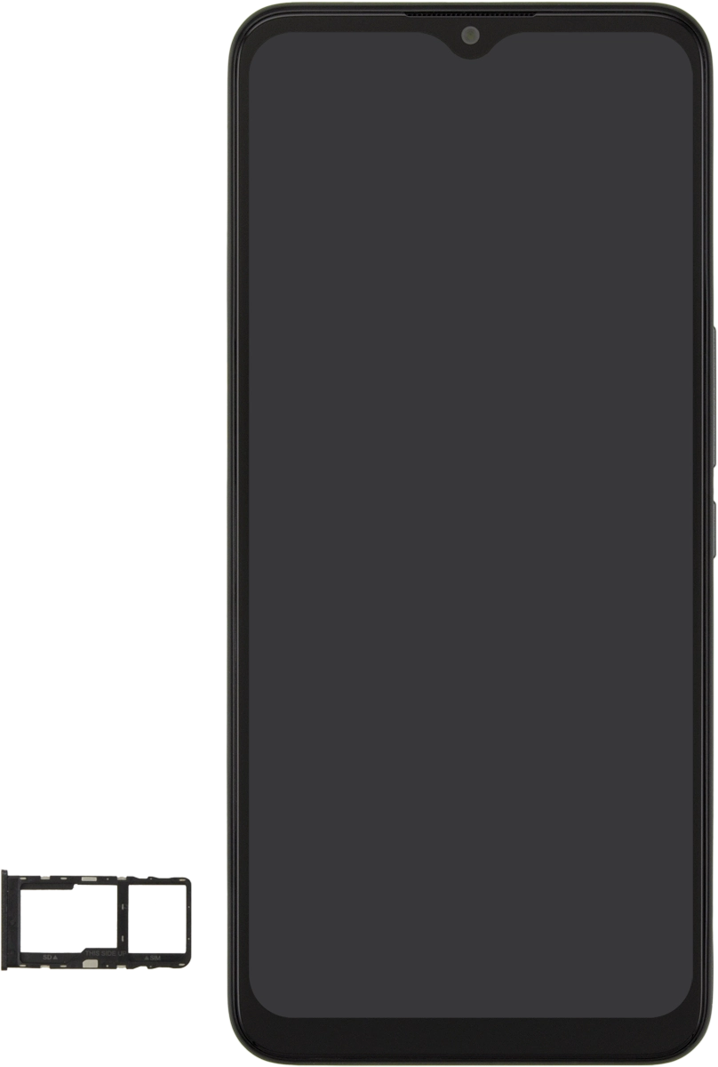 Turn your SIM so the angled corner of the SIM matches the angled corner of the SIM holder and place your SIM in the SIM holder.