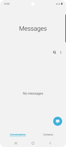 Press the menu icon.