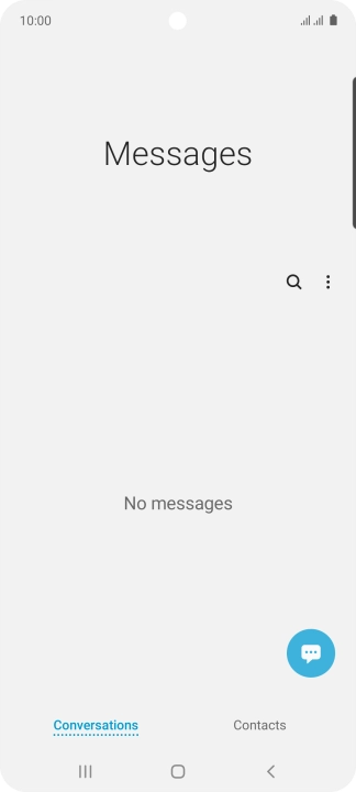 Press the menu icon.