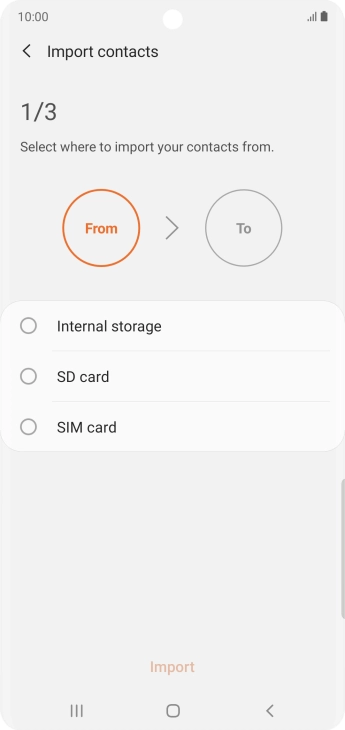 Press the name of the SIM.
