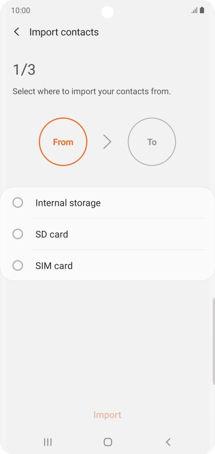 Press the name of the SIM.
