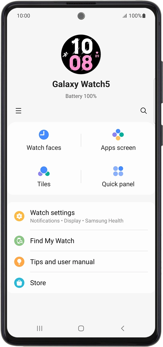 On your phone: Press Store.