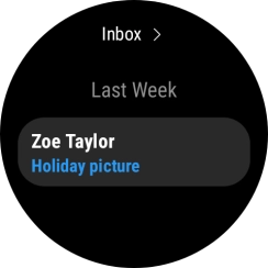 Press the required email message to read it.