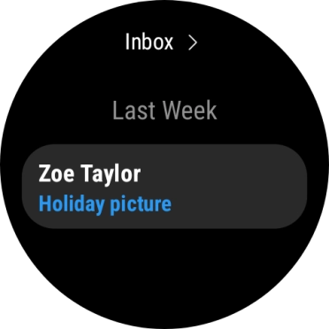 Press the required email message to read it.