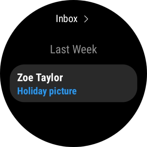 Press the required email message to read it.