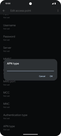 Key in mms and press OK.