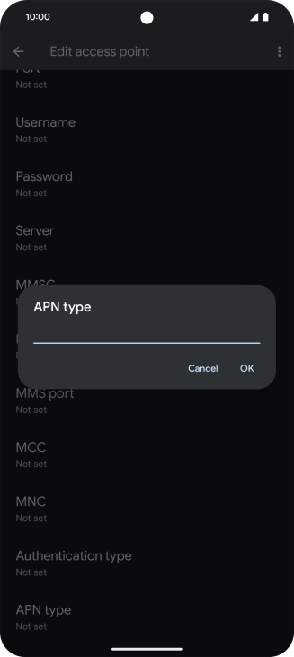 Key in mms and press OK.