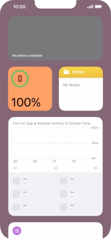Slide your finger upwards on the screen.