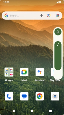 Press the audio icon.