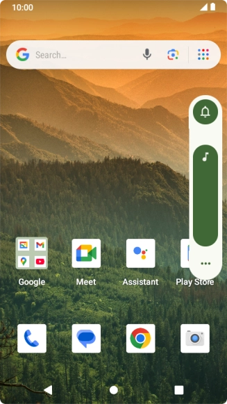 Press the audio icon.