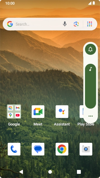 Press the audio icon.