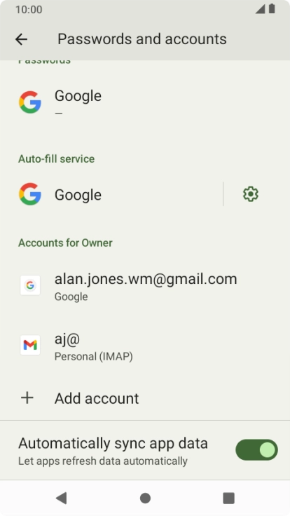 Press the Home key to return to the home screen.