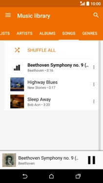 Press the Home key to return to the home screen.