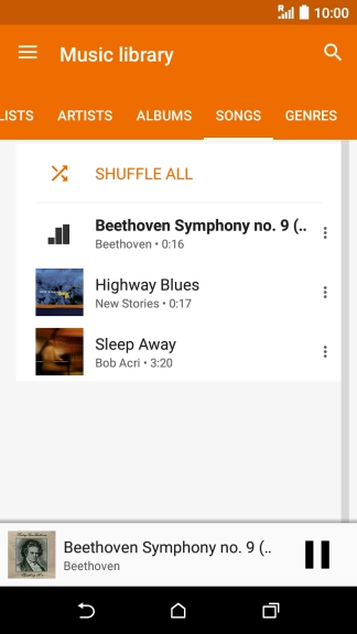 Press the Home key to return to the home screen.
