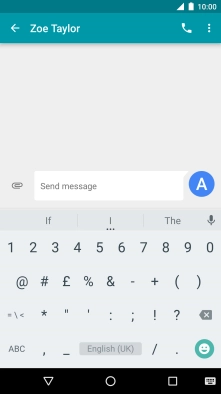 Press the required numbers and symbols.