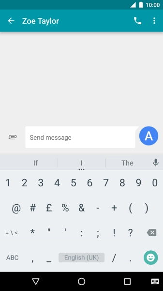 Press the required numbers and symbols.