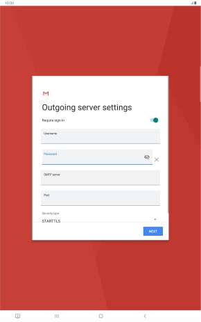Press the field below 