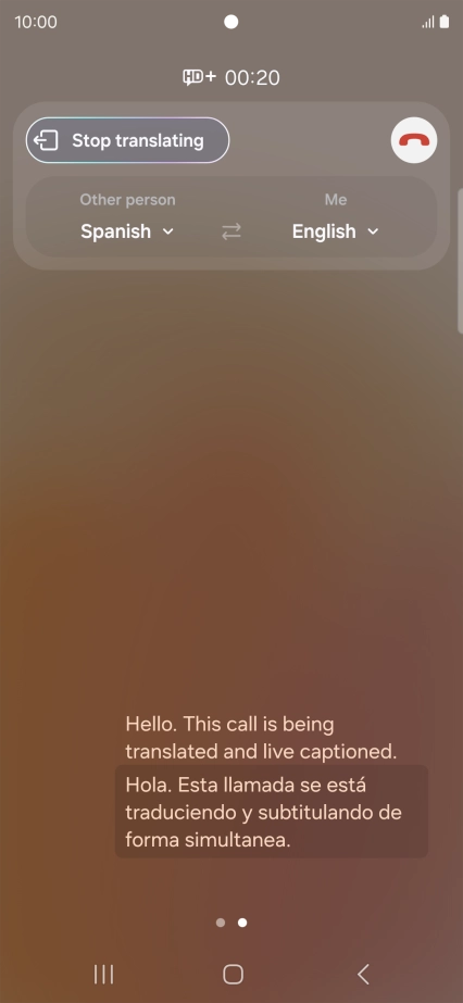 Press the drop down lists to select the required languages.