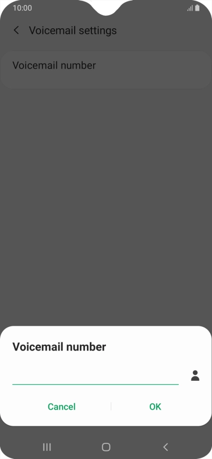 Key in +61414121121 and press OK.