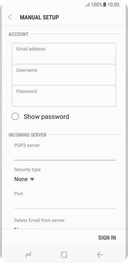 Press the drop down list below 