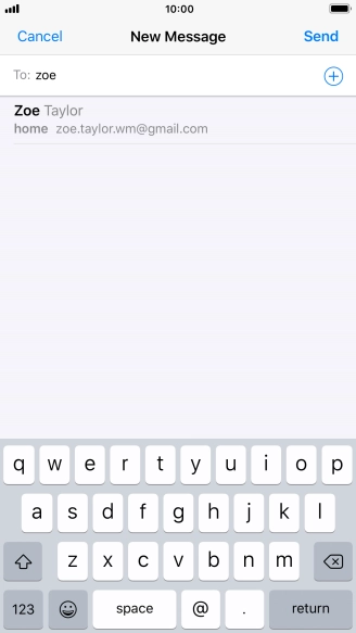 Press the required contact.
