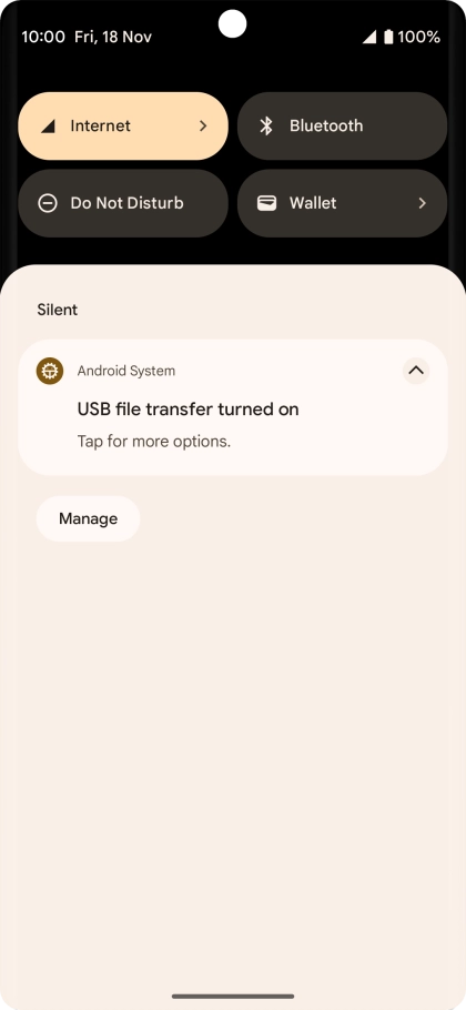 Press Tap for more options..