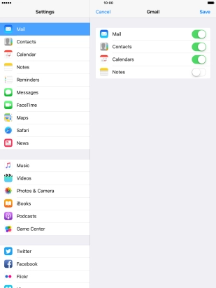 If this screen is displayed, you email account has been recognised and set up automatically. Follow the instructions on the screen to key in more information and finish setting up your tablet.