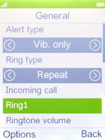 Press the Navigation key.