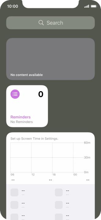 Press and hold the required Widget Stack.