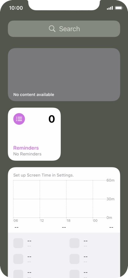Press and hold the required Widget Stack.