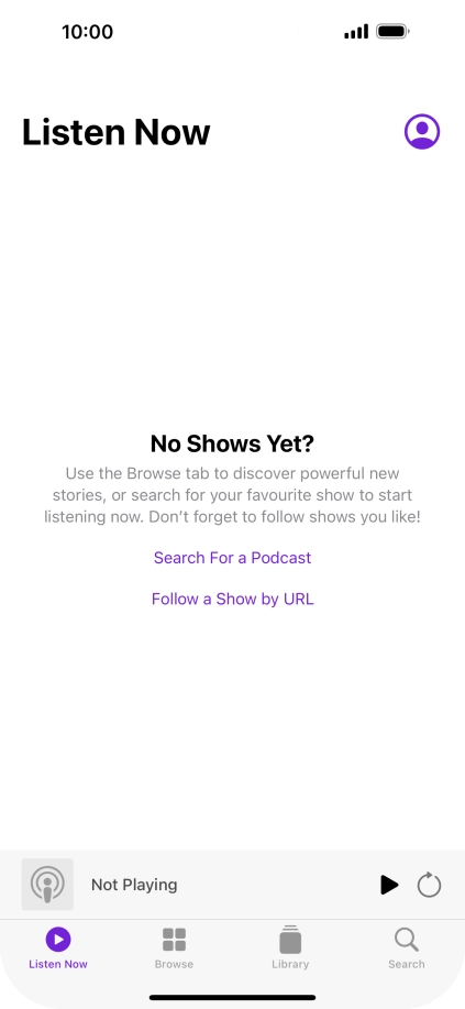 Slide your finger upwards starting from the bottom of the screen to return to the home screen.