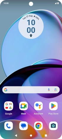 Press the call icon.