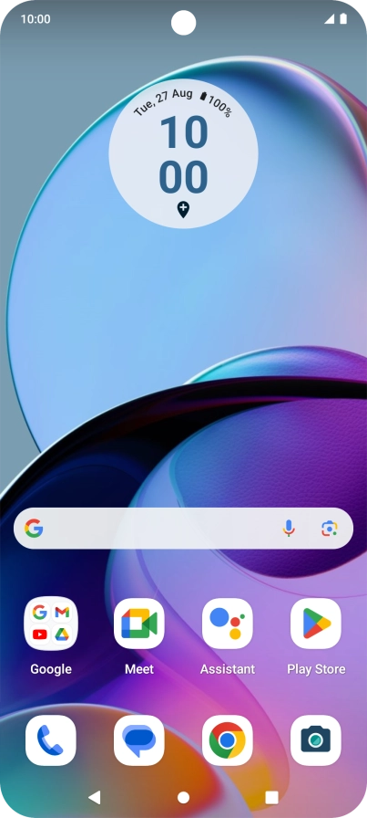 Press the call icon.