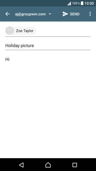 Press the menu icon.
