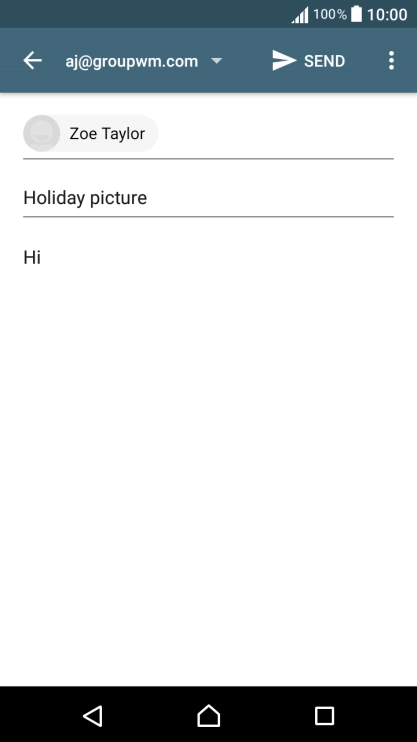 Press the menu icon.