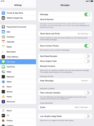 Press the Home key to return to the home screen.