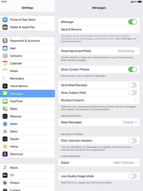 Press the Home key to return to the home screen.