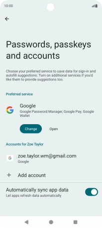 Press the Home key to return to the home screen.