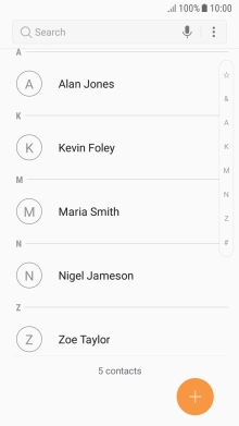 Press the menu icon.