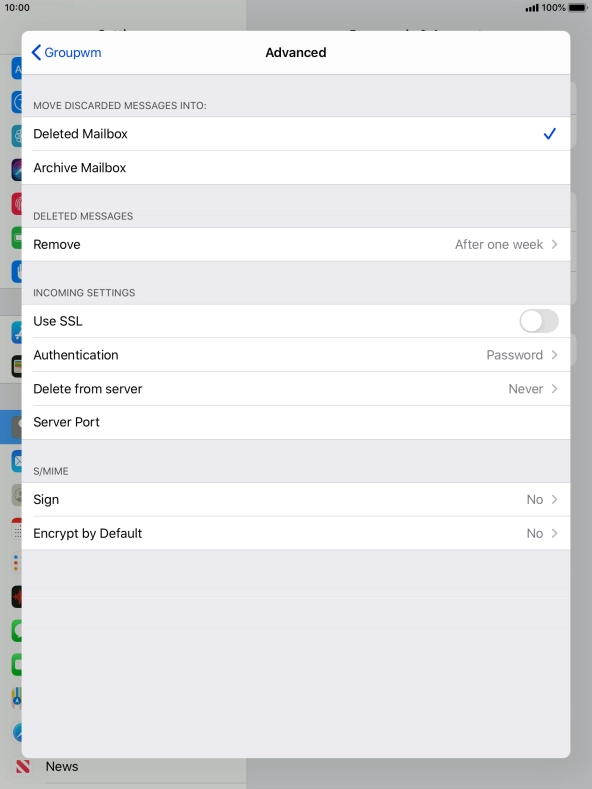 Press Authentication.