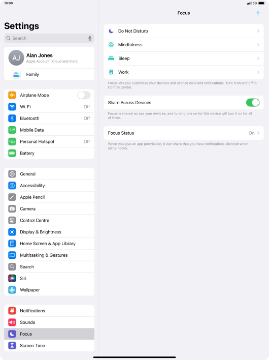 Press Do Not Disturb.