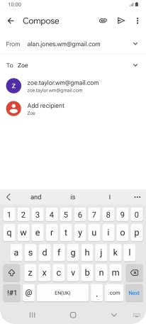 Press the required contact.
