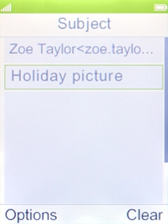 Highlight the text input field and write the text for your email message.